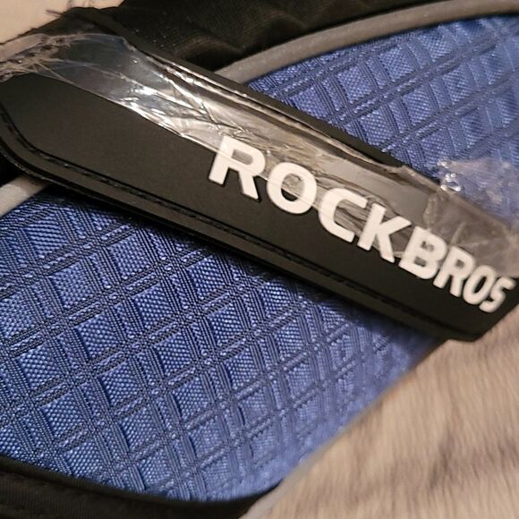 NEW ROCKBROS ROCK BROS cycling bike bicycle BLUE BLACK saddle bag RAINPROOF NWT - Picture 13 of 16